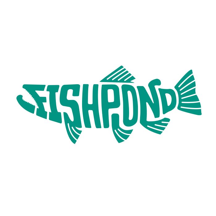 Fishpond Thermal Die Cut Sticker in Pescado Aqua